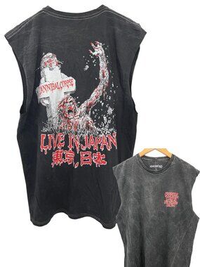 NWOT Cannibal Corpse Live in Japan Men’s Sleeveless T-Shirt Large